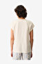 Women Sun Kissed Short Sleeve Beige T-Shirt - 3