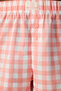 Women Cozy Club Gingham Pink Shorts - 3