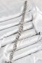 Brass Zircon Stone Cuban Chain Model Silver Color Women's Bracelet - 2