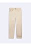 Vanetta Zipper Straight Cream Jean Trousers