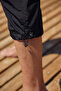 Rks-01-26 Black Men's Capri Sea Pool Shorts |   Adjustable Leg Length Swimsuit Shorts with Pockets - 6