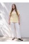 Lcwaikiki Curve Yellow Plus Size 100% Cotton Women's T-Shirt - 2