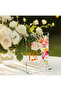 Plexiglass Flower Patterned Table Number - 2