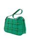 Emerald Green Women's Shoulder Bag with Metal Ring Detail Casual Bag
