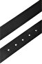 Black 100% Genuine Leather Slim Men's Belt with Metal Loop, Easy to Shorten Premium Design 2602676 - 7