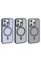 iPhone 15 Pro Case Magsafe Supported Camera Raised Silicone Matte Anti-Fingerprint Senk - 5