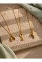 Gold Steel Eiffel Necklace - 4