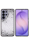 Galaxy S26 Ultra Case Camera Raised Silvery Drop Stone Silicone Senk