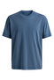 Oversize Kalıp Bisiklet Yaka Basic T-shirt - 4
