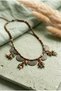 Handmade Special Design Authentic Necklace with Metal Apparatus and Bead Detailing - 2