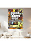 Grand Theft Auto: San Andreas Wall Covering Wall Tapestry First Quality Satin Fabric Poster - 2