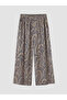 Nevavm Women's Patterned Trousers with Elastic Waist - 5