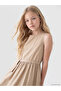 Nevavm Oval Collar Girl's Poplin Dress with a Difference - 2