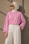 Vessa Oversize Basic Blouse Pink Standard