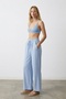 Women's Canvas Trousers 70858 Blue - 3