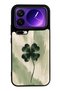 Xiaomi 17 Pro Max Glossy Phone Case with Lucky Sage Clover Design