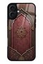 iPhone 16 Plus Burgundy Glossy Phone Case with Ottoman Emblem Design
