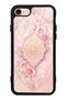 iPhone 7 Glossy Phone Case with Blush Ottoman Rose Design