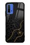 Xiaomi Redmi 9t Black Panther Gold Design Glossy Phone Case