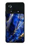 Xiaomi Poco X4 Pro Sapphire Gold Marble Design Glossy Phone Case