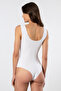 905 Women's Laser Cut Strappy Cotton Snap Bodysuit - 3