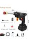 Generic Cordless High Pressure Washer Gun | Portable Power Washer with 2 Rechargeable Batteries, 6-in-1 Adjustable Spray Nozzle & Foam Cannon | Self-Priming Water Hose Car Washer for Cars, Garden, Pat - 5