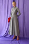 Poplin Dress with Button Detail