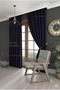 Navy Blue Blackout Light-Blocking Sun-Proof Background Curtain Night Blue Sunshade Curtain Without Pleats (Single Panel) - 5