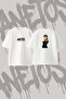 Megan Thee Stallion_3 Design Back Printed Cotton White Oversize T-Shirt