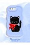 iPhone 7 Plus Compatible Case Camera Protector Blue Silicone Couple Phone Case Cat Pattern - 2