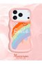iPhone 17 Pro Max Compatible Case Camera Protector Pink Silicone Couple Phone Case Rainbow Pattern - 2