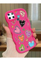 Realme C25Y Compatible Case Camera Protector Red Silicone Couple Phone Case Heart Pattern
