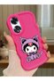 Oppo A60 Compatible Case Camera Protector Red Silicone Couple Phone Case Kuromi Pattern