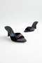 Leopard Heeled Women's Slippers F210 - 3