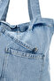 Cross Patch Pocket Detailed Denim Women's Shoulder Bag Doli Light Blue - 4