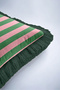 Modern Striped Elegant Fringed Pillowcase-Retro Geometric Bohemian Pink Black Tassel Throw Pillow Cover - 8