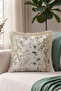 Japanese Garden with Birds and Flowers Fringed Pillowcase-Exotic Botanical Boho Mink Tassel Throw Pillow Cover - 4