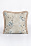 Floral Pastel Floral Fringe Pillowcase - Romantic Botanical Blue Mink Tassel Throw Pillow Cover - 5