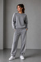 Women's Circular Necklace Striped Track Suit Set
