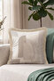 Bohemian Abstract Palm Pattern Fringed Pillowcase-Tropical Nordic Mink Cream Tassel Throw Pillow Cover - 5