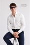 Men's Slim Fit Classic Satin Shirt Long Sleeve Modern Cut