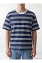 Vizyon New Season Crew Neck Striped Men's T-Shirt - 3