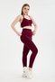 Drop Women's 3-Piece Seamless Sports Set (Halter Neck Padded Bra - Gathered Push up Leggings - Mini Shorts) - 7