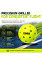 Pickleball Balls Pack of 12 – Outdoor Training & Match Balls – Durable Precision-Drilled Pickleballs – Neon Yellow - 4