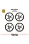 Yamaha mt-25 wheel rim sticker and interior text printed decal sticker model - premium quality - 2