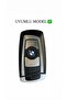 For Bmw Smart Key Case Luxury Tpu Protective Cover Gray / White with Bright Black Frame - 5