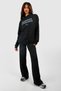 Wardrobe Essentials Rtw Tracksuit Set - Black Printed Set Jogger Sweatshirt Wide Leg Hoodie