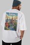 Russia White Oversize Country City Back Printed Unisex T-Shirt 100% Cotton Premium - 7