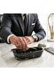 Marble Dough Bowl 10" Inches Black Key Bowl For Dining Table Décor, Ideal Decorative Bowl - 4