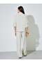 Linen Like Shirt And Wide Leg Pants Set - 6